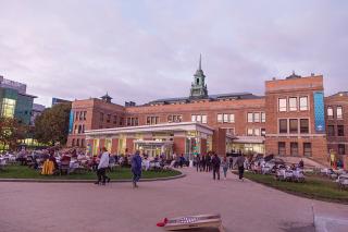 Main Simmons Quad during Homecoming 2022