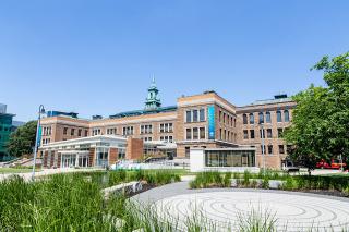 Academic Campus under a blue sky