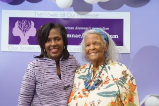 President Wooten and Betty at the 2023 Black Alumnae/i Symposium