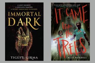 Book covers for Immortal Dark and It Came from the Trees