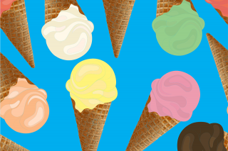 ice cream cone pattern