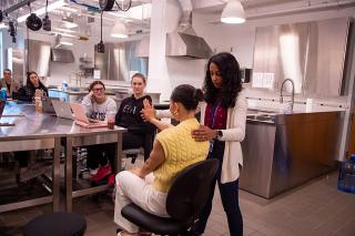 DPD Class. Instructor demonstrating to students.