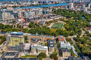 Simmons Campus Aerial Shot