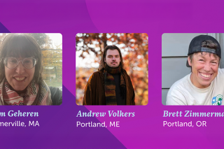 Event image for Housing Justice & Health Equity showing Sam Geheran, Andrew Volkers, and Brett Zimmerman