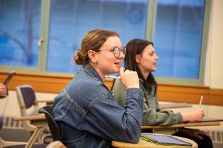 Behavior Analysis students engaged in class