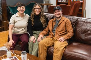 Ludlow Coffee Company owners Steph DeFina, Kayla Gates, & Matt Gates