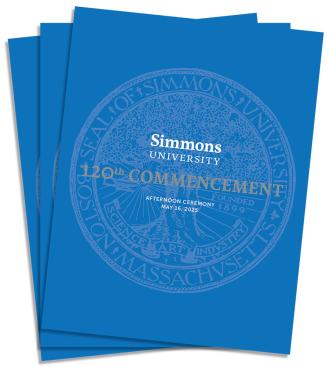 Afternoon Commencement Ceremony Program covers