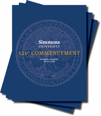 A stack of 2026 Commencement programs