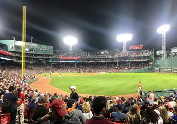 Baseball game at Fenway