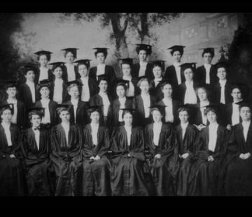 Archive photo of the graduating class of 1906