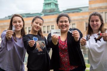 Elizabeth Eddy ‘18, Tristen Howell ‘18, Ana Maher '20 and Charlotte Dyer ‘19