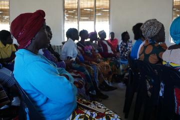 The women of Nkhotakota listening to a lesson.