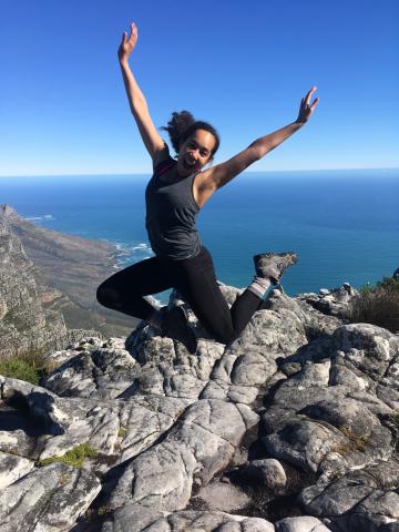 Sunnie Hodge on Table Mountain
