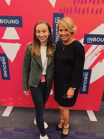 Lauren Kaye and Katie Couric at INBOUND