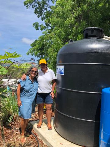 Dulce del Rio - Culebra Community Leader and Director of community Organization  Mujeres de Islas (PRxPR grantee) with Carmen Baez founder of PRxPR - May 2019