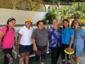 Carmen Báez with leadership of community organization Mujeres De Islas in Culebra, PR. - May 2019. 