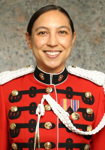 Headshot of Anya Brodrick in military uniform