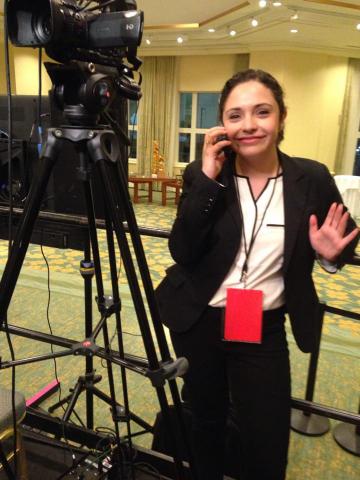 Erica Moura at Governor Baker's 2014 Election Night Party.