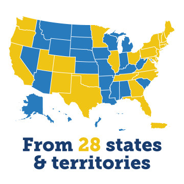 Class of 2025 from 28 states and territories
