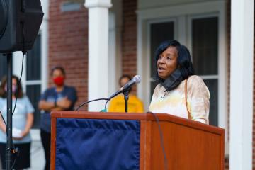 Co-President of the Alumnae/i Association Theresa Brewer '78