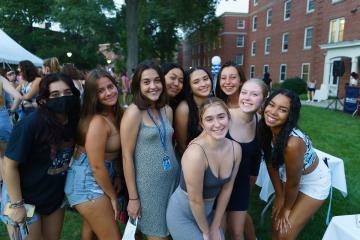 Group photo of students at the 2021 Candle Lighting Ceremony