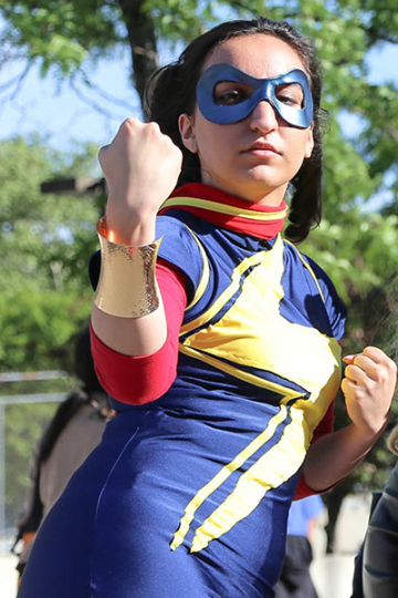 Cosplay of Ms. Marvel (Kamala Khan), in NYC, 2015