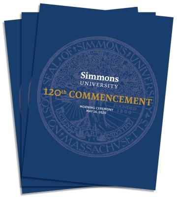 A stack of Commencement programs