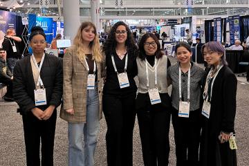 Simmons students at the PITTCON conference