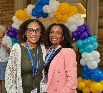Adunni Slackman Anderson '73 and Carol Waller Pope '74 at Reunion 2025