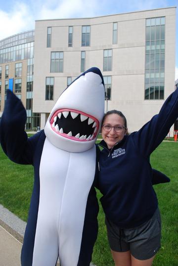 Orientation 2025 - Posing with Stormy