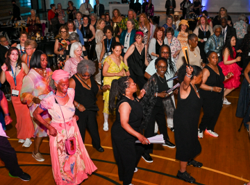 Alumnae/i and friends at the Sneaker Ball during Reunion 2025