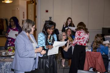 President Wooten and others at the Women's College Coalition 2026 event