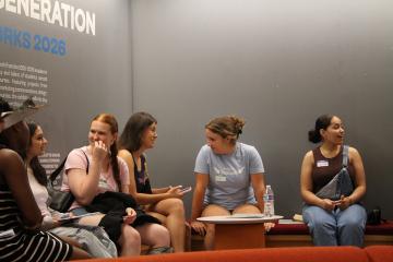 Orientation 2026 - Students talking together