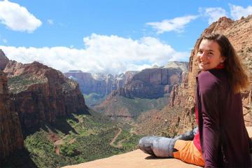 Emma Mullen at the Grand Canyon