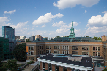 Main College Building on Simmons' academic campus.