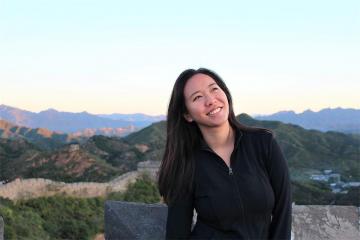 Sangha Kang-Le on the Great Wall of China