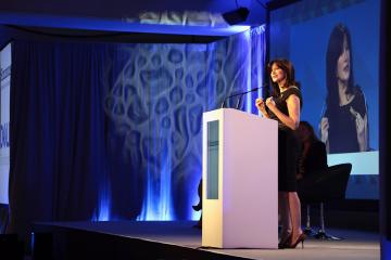 Joyce Kulhawik speaking at the 2019 International Leadership Conference