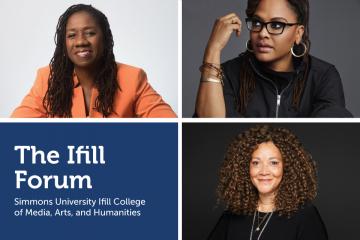 Watch the 2020 Ifill Forum: Facing Hard Truths. Headshots of Sherrilyn Ifill, Ava DuVernay and Michele Norris