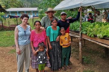Fern Remedi-Brown visits Chajmaic, Guatemala in May 2022 to witness the first harvest with agricultural engineer Federico Arriola Cuéllar and participating families.
