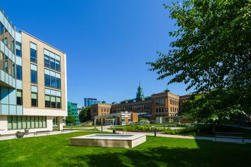 Main Campus Quad of Simmons