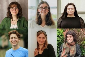 Ginjer Doherty ’25,  Aviva Foster ’25, CJ Haggard ’25, Theo Hatfield ’25, Lili Malatinszky ’25, and Grace Walters ’25