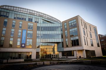 Helen G. Drinan Hall on the academic campus