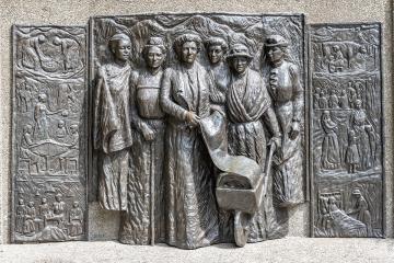 The Kate Sheppard National Memorial, located in the city of Christchurch, New Zealand