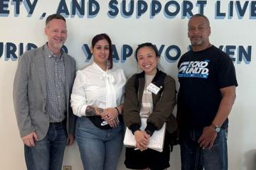 Jeffrey Steen visited the newly-open safe consumpiton site in Providence, RI
