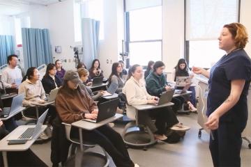 A full class of nutrition students