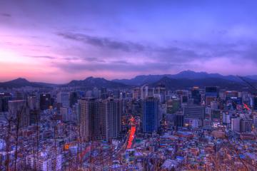 The skyline in Seoul