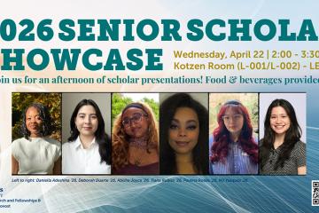 Left to right: Daniella Adeshina '26, Deborah Duarte '26, Abisha Joyce '26, Tiana Robles '26, Paulina Rodas '26, MJ Vasquez '26