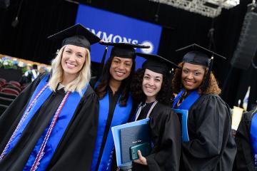 Dix scholars celebrating after the commencement ceremony
