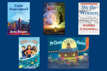 Book covers from the books on President Wooten's summer reading list