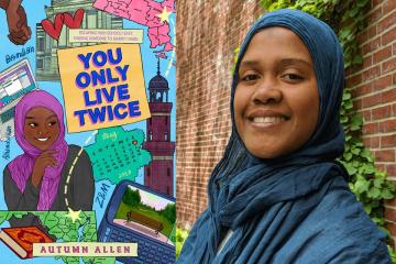 Book cover "You Only Live Twice" and author Autumn Allen